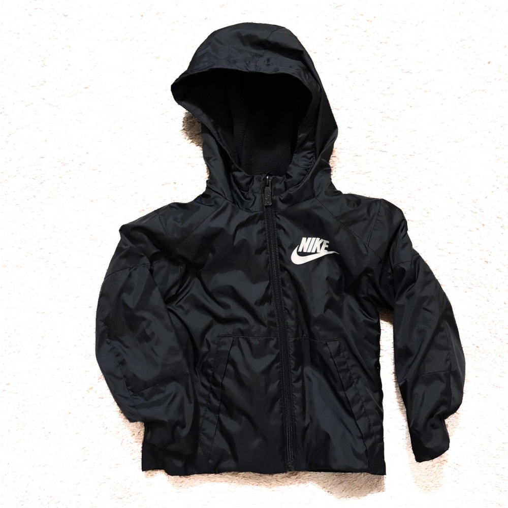 Nike Black Windbreaker Fleece Jacket